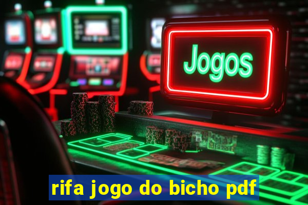 rifa jogo do bicho pdf